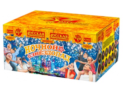 Ночной звездопад Комбинированный Фейерверк купить в Покровске | pokrovsk.salutsklad.ru