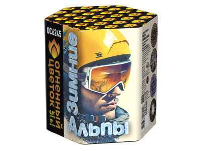 Зимние Альпы Батарея салютов купить в Покровске | pokrovsk.salutsklad.ru