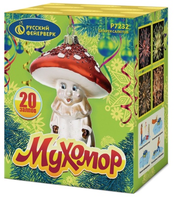 Мухомор Батарея салютов купить в Покровске | pokrovsk.salutsklad.ru